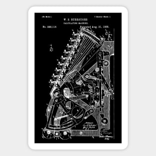 Adding Machine Patent Calculating Machine 1888 Magnet